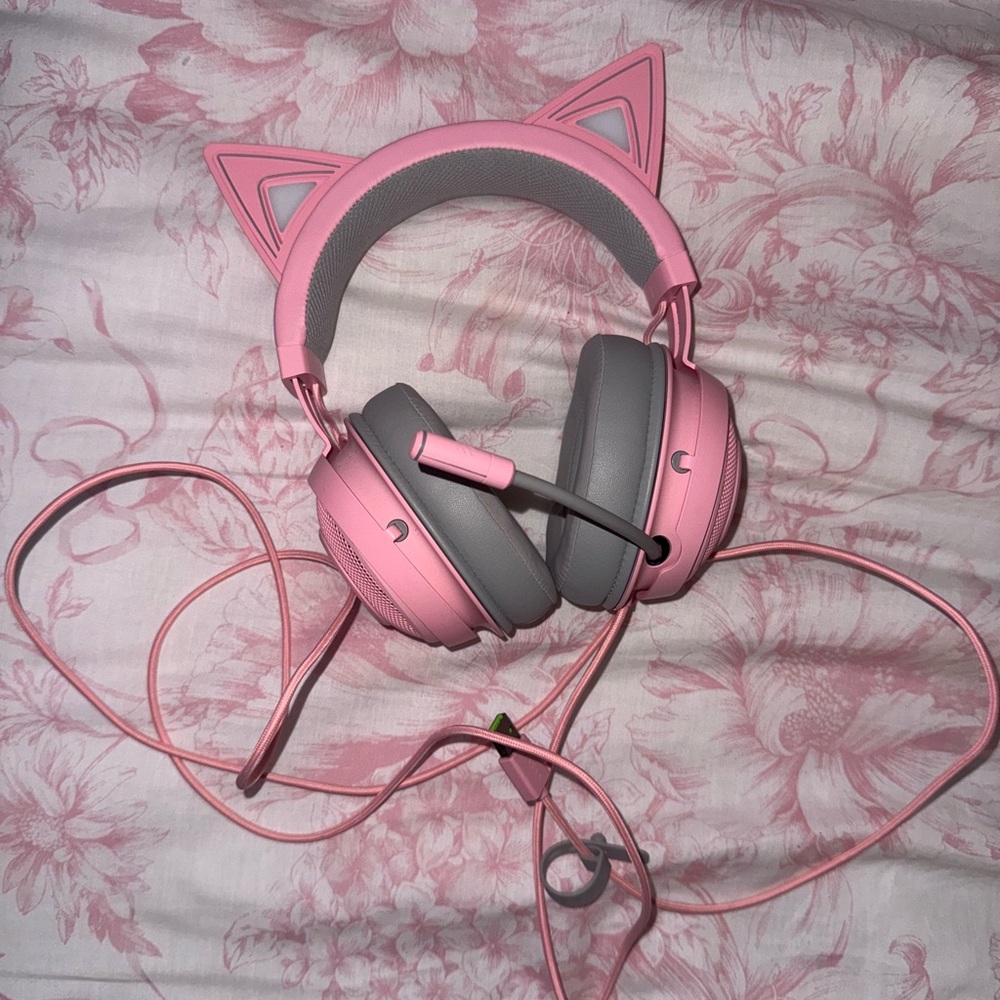 Pink Cat Ear Headphones